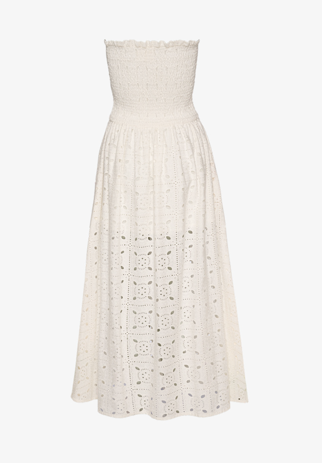 Sissel Edelbo - Kjole - Broderi anglaise Creme - Debbie sss