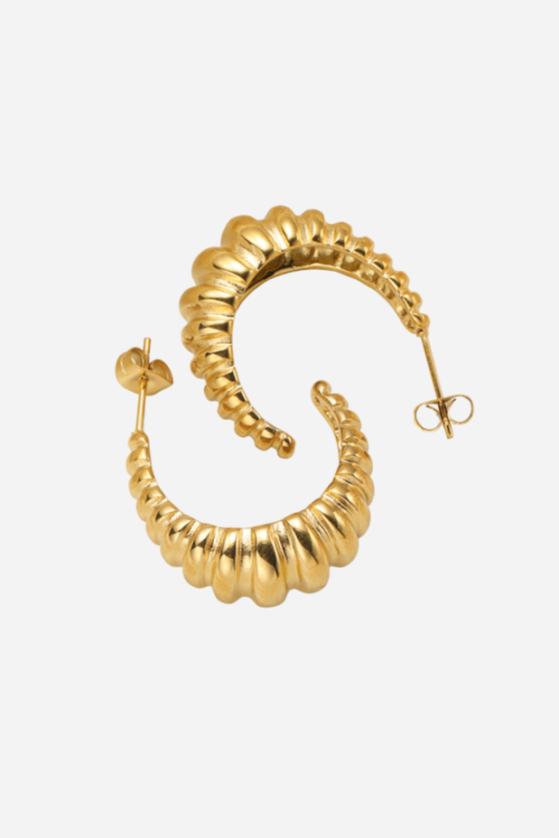 Nine - Curly Earrings