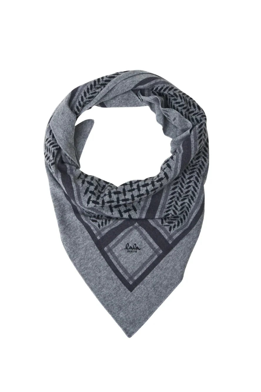 Lala Berlin - Cashmere tørklæde - City middlegrey melange - Trinity Classic M - Stilkompagniet.dk