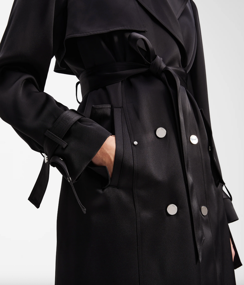 Karl Lagerfeld - Trenchcoat - Black - Fluid