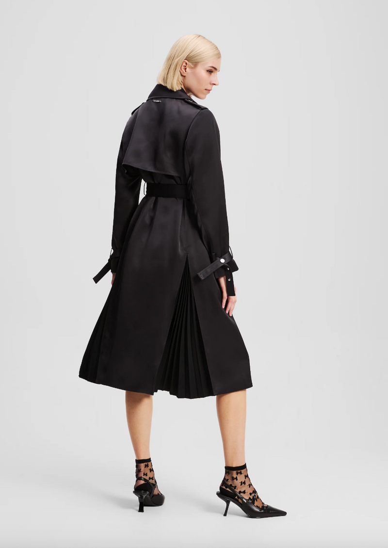Karl Lagerfeld - Trenchcoat - Black - Fluid