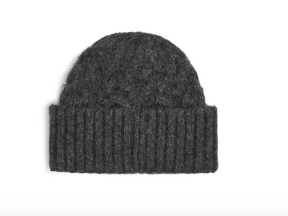 Karl Lagerfeld - Hue - Dark Grey - Cable Knit Beanie