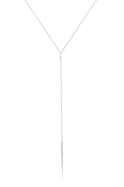 Andcopenhagen Jewelry - Halskæde - 925 sterlingsølv - Perle & Spike - Eleonora