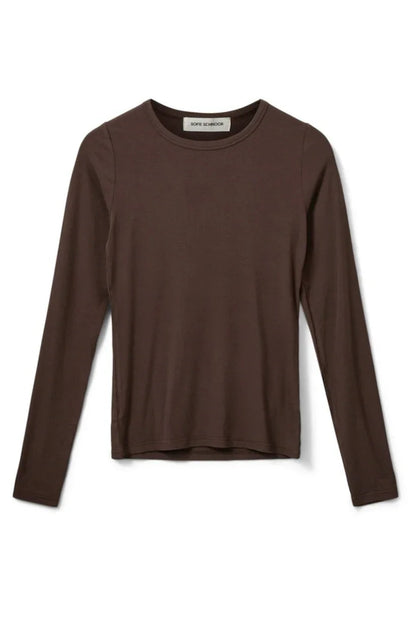 Sofie Schnoor - Langærmet viskose bluse - Brown - Petricia - Stilkompagniet.dk