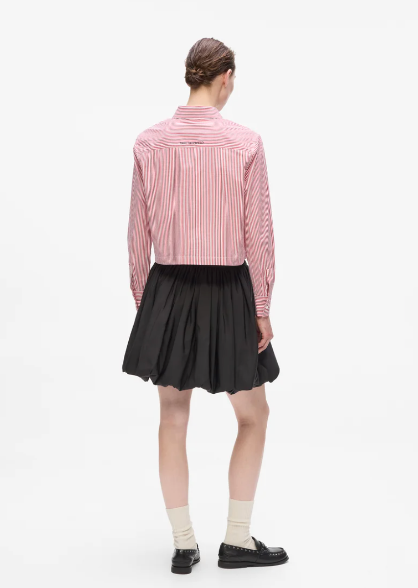 Karl Lagerfeld - Skjorte - Sage White stripes - Choupette Cropped
