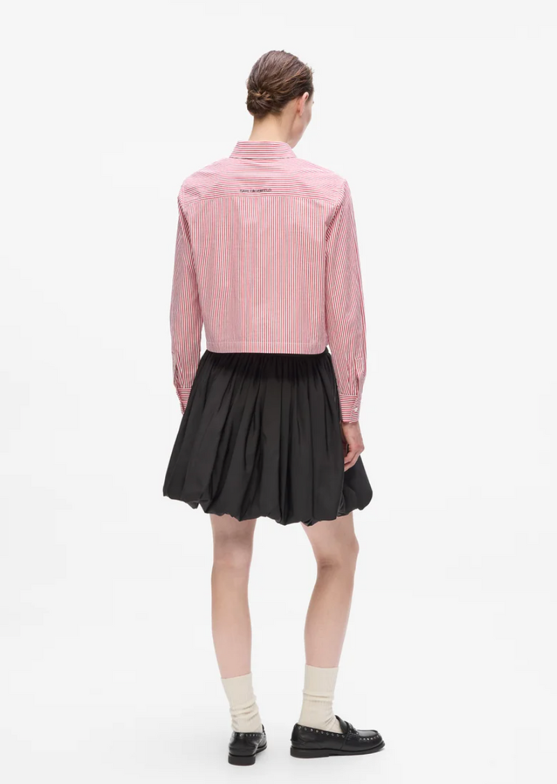 Karl Lagerfeld - Skjorte - Sage White stripes - Choupette Cropped