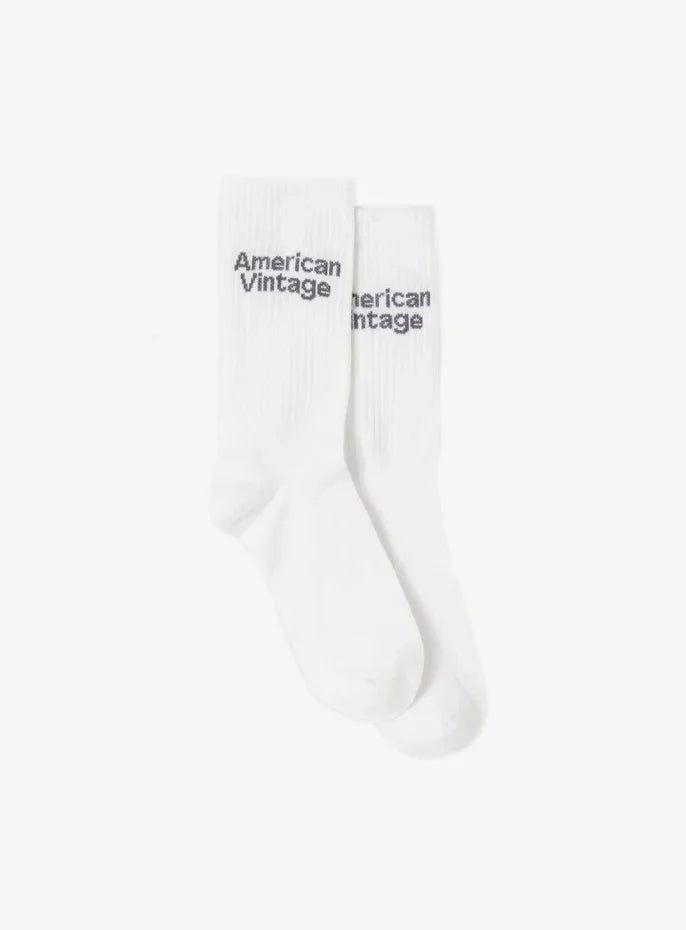 American Vintage Socks Clypsun White - Stilkompagniet.dk
