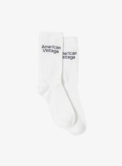 American Vintage Socks Clypsun White - Stilkompagniet.dk