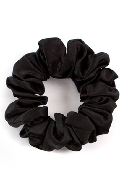 The Collection - Hårelastik - 100% Silke - Black - Silvia