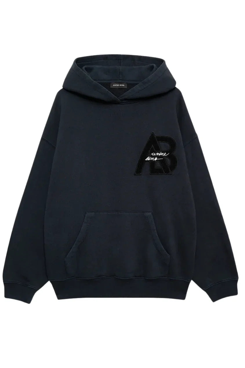 Anine Bing - Sweatshirt - Vintage Black - Jaci - Stilkompagniet.dk