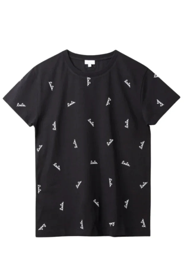 Lala Berlin - T-shirt - Black - Tiara - Stilkompagniet.dk