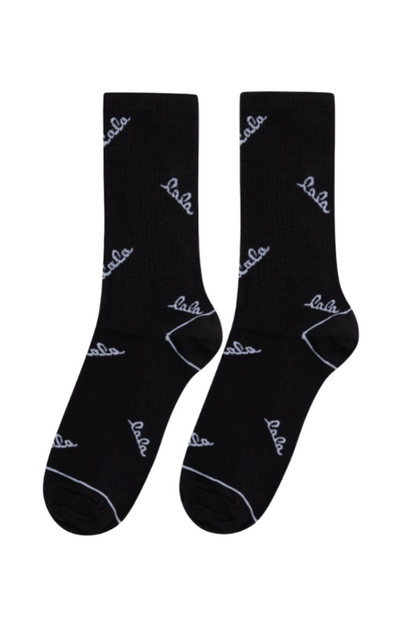 LALA BERLIN - Strømper - Black/White - Sanira Cotton Blend sss