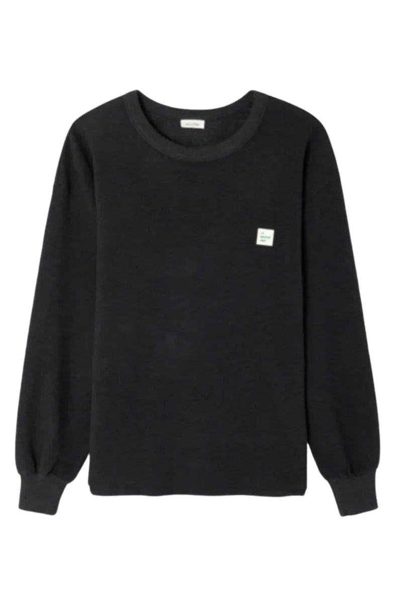 American Vintage - Sweatshirt - Charcoal Melange - Povy - Stilkompagniet.dk