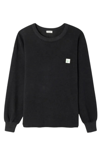 American Vintage - Sweatshirt - Charcoal Melange - Povy - Stilkompagniet.dk