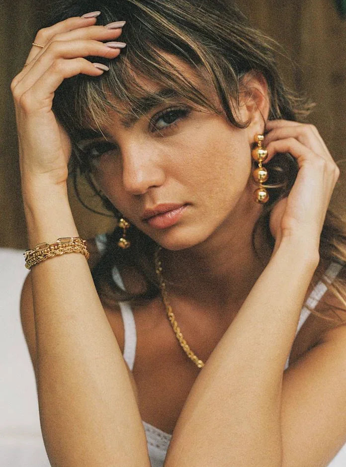 Anni Lu - Øreringe - Gold - Hi Ho - Stilkompagniet.dk