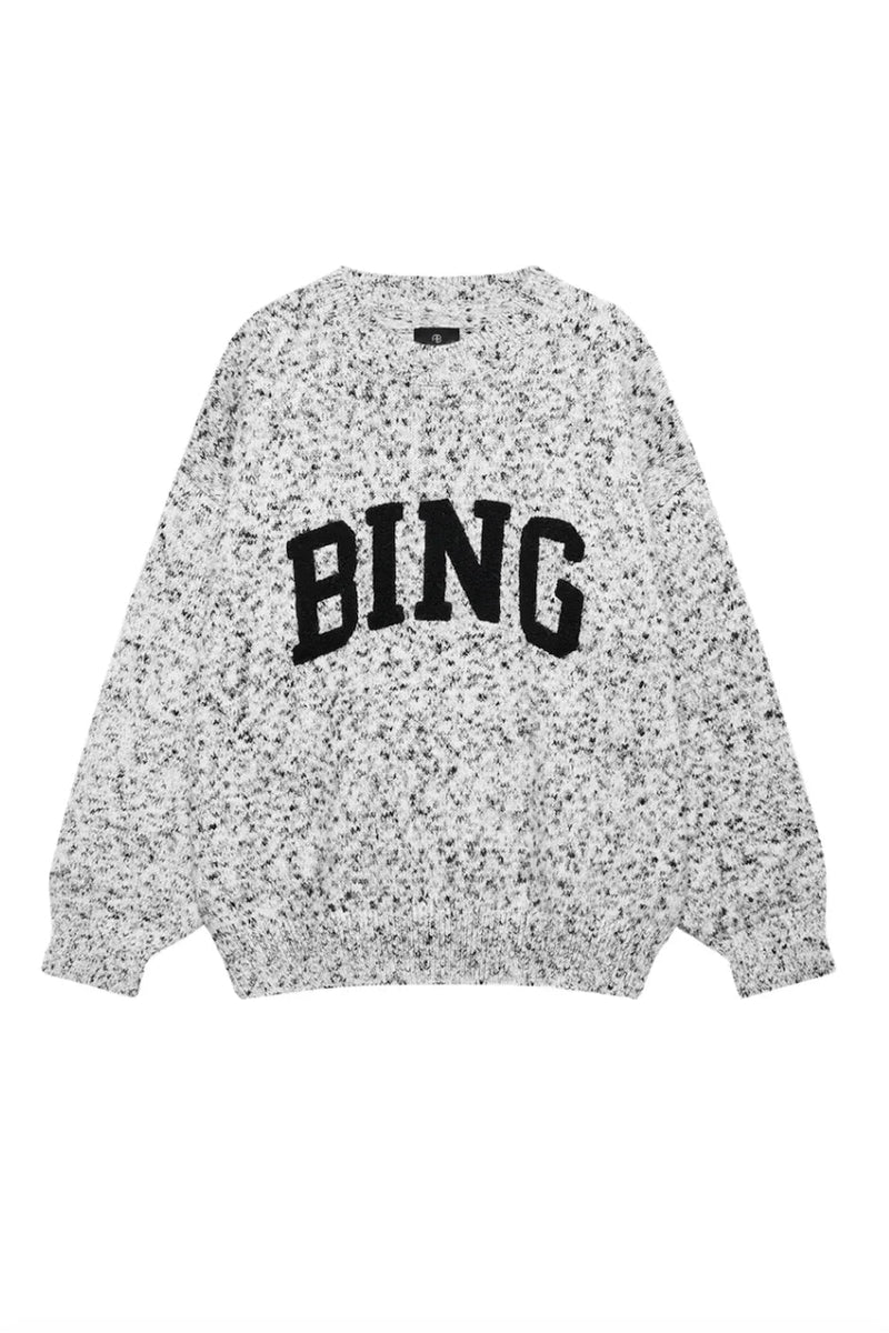 Anine Bing - Strik - Marled white - Sydney - Stilkompagniet.dk