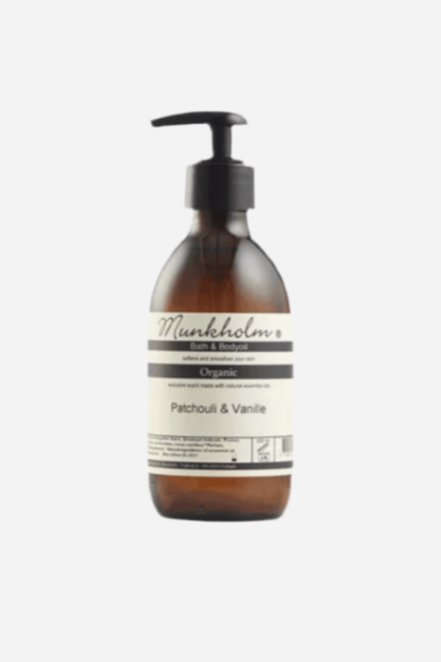 Organic bodyoil - Patchouli & Vanille - 250 ml - Munkholm sss