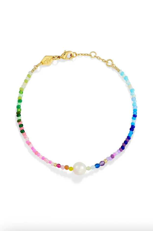 Anni Lu - Armbånd - Neon rainbow - Capri - Stilkompagniet.dk