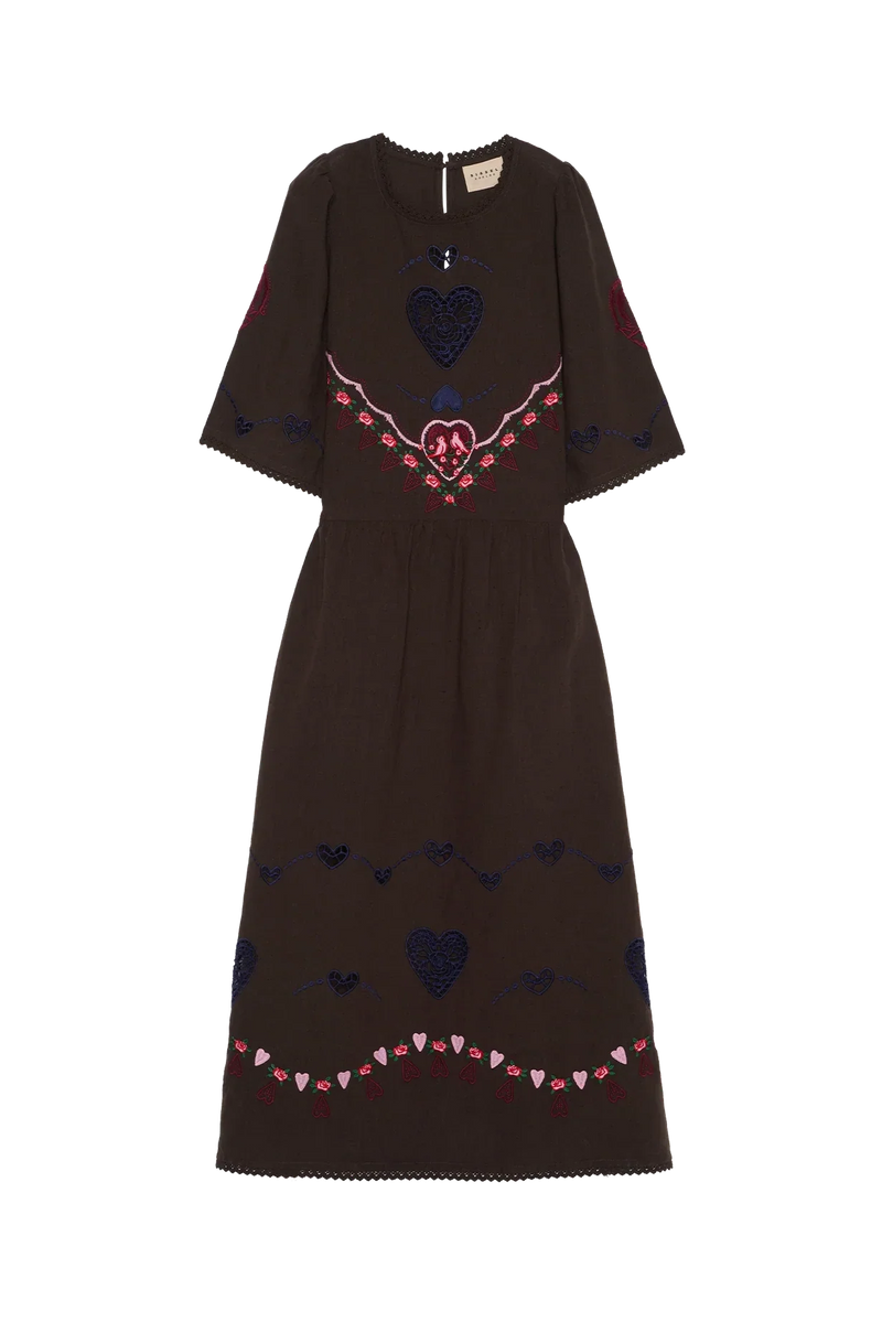 Sissel Edelbo - Kjole - Seal Brown - Sky