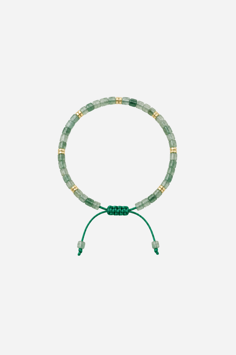 Andcopenhagen Jewelry - Perlearmbånd - Green Aventurine - Skylar