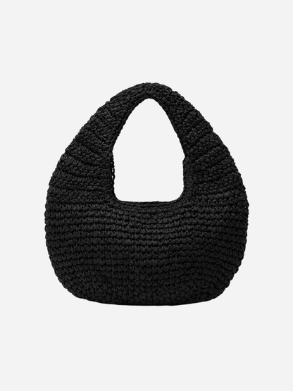 Andcopenhagen Basics - Hæklet Stråtaske - Sort - Lucky