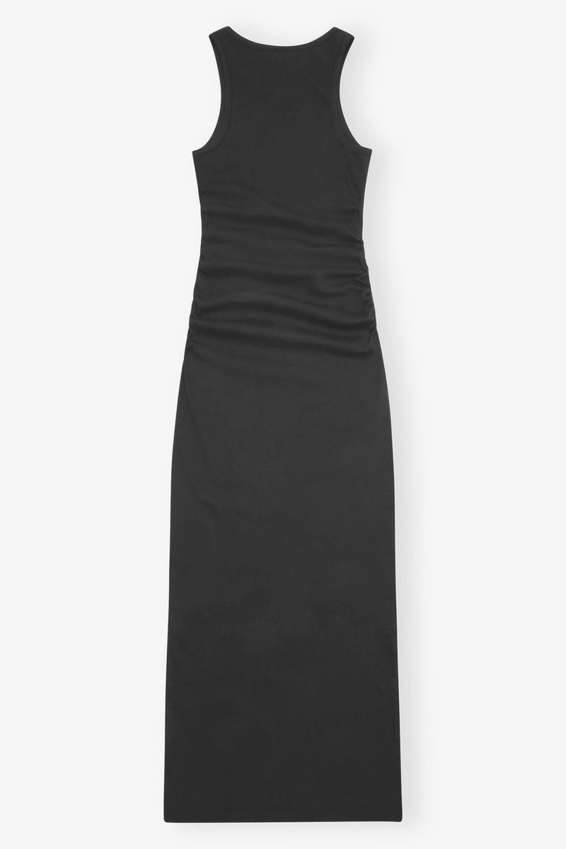 Ganni - Kjole - Black - Rip tank top dress