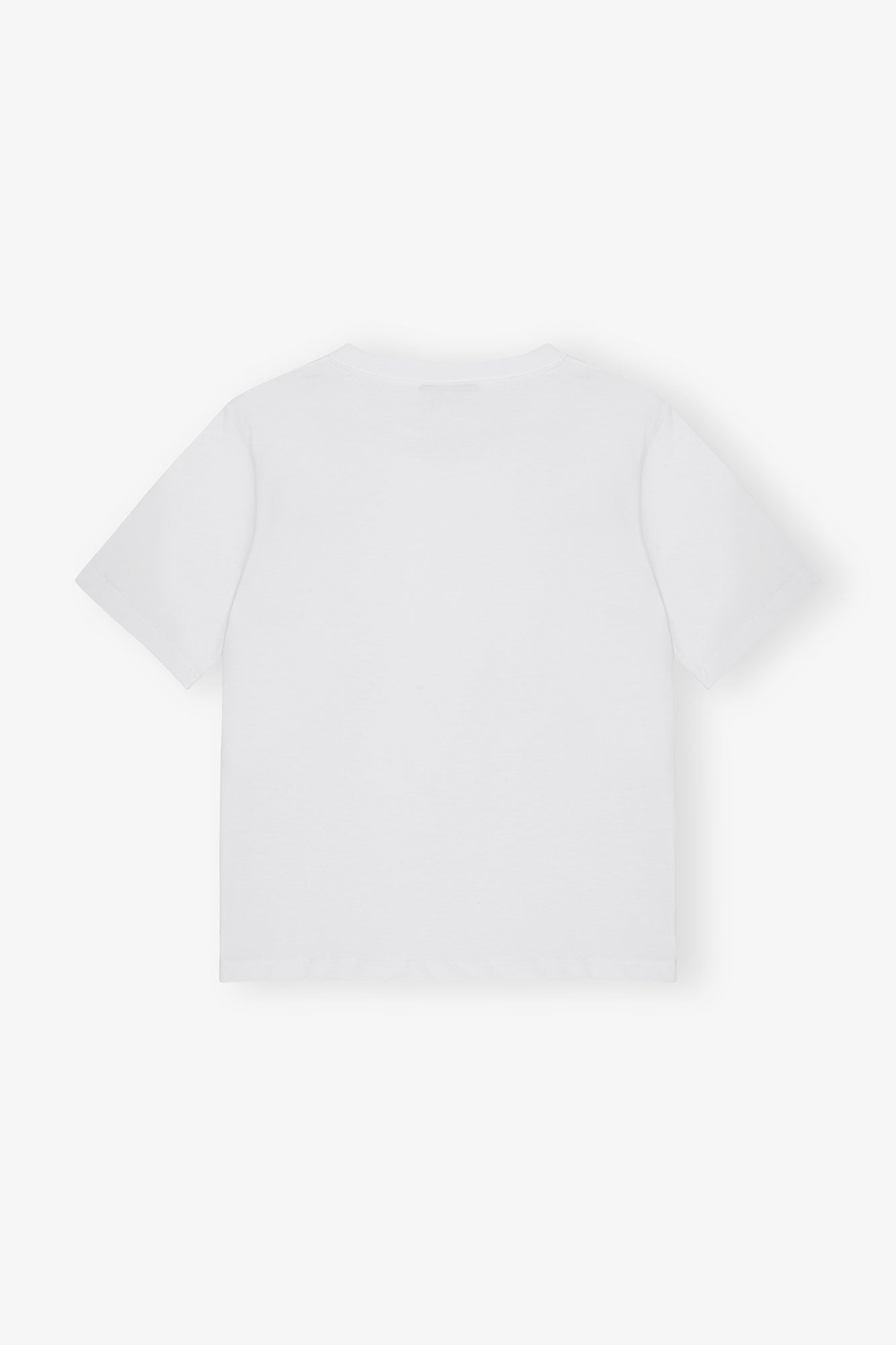 Ganni - T-shirt - Bright White - Heavy Cotton Heart - Drop