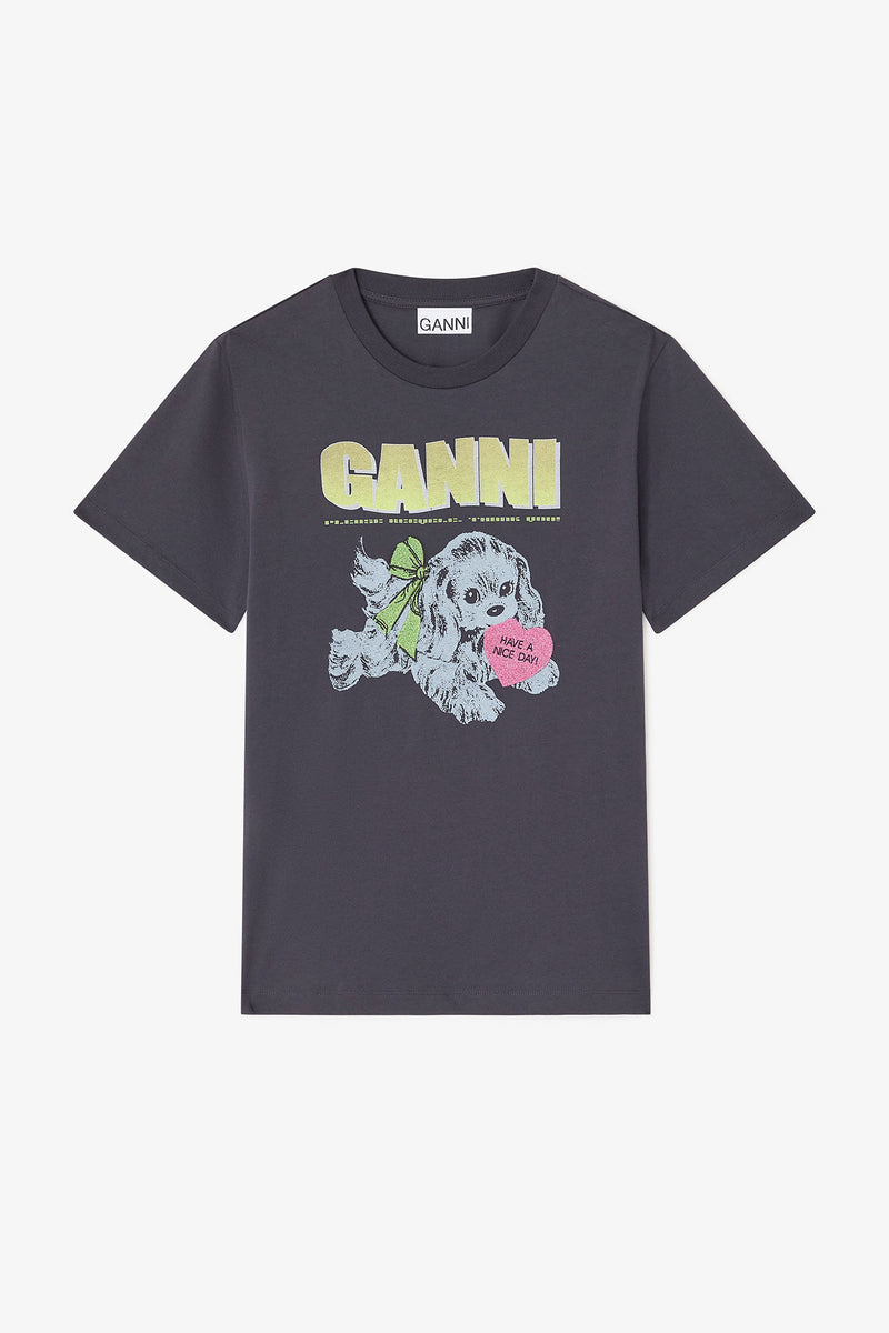 GANNI - T-shirt - Phanthom - Puppy T433