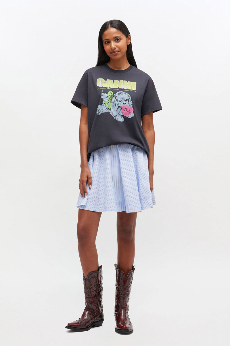 GANNI - T-shirt - Phanthom - Puppy T433