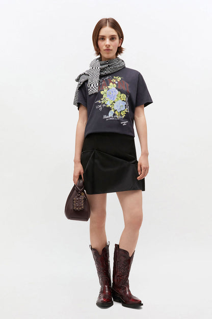 Ganni - T-shirt - Phantom - Basic Rose T-shirt