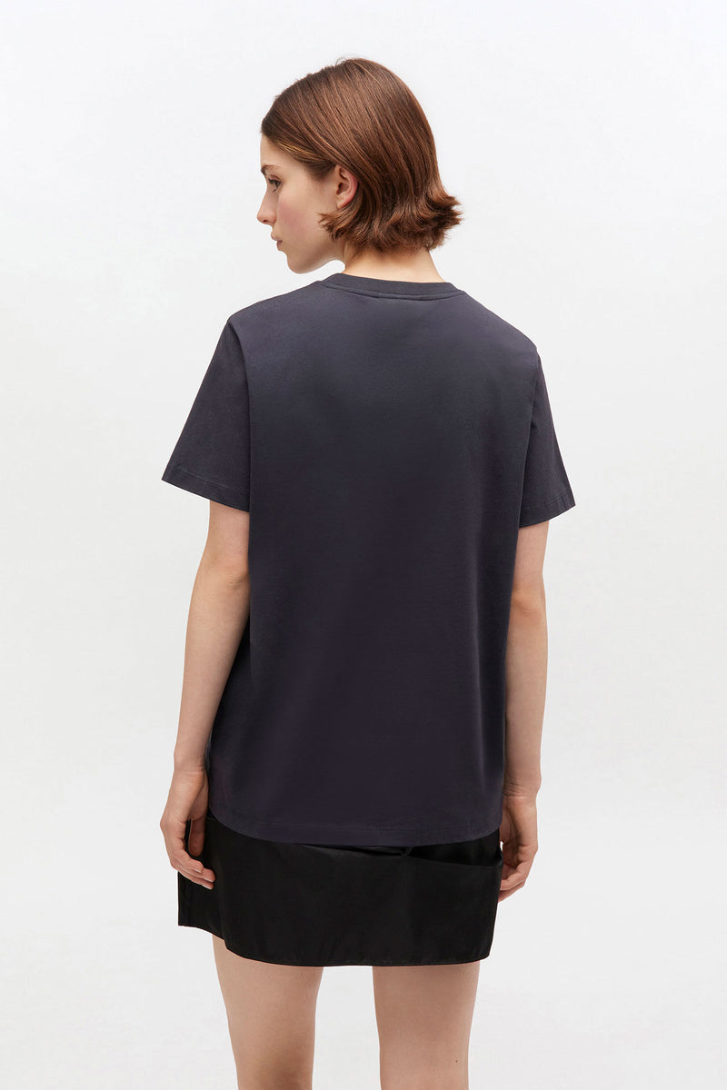 Ganni - T-shirt - Phantom - Basic Rose T-shirt