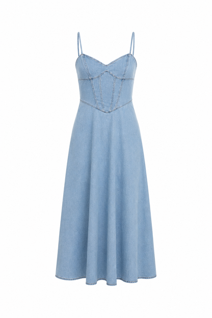 The Collection - Kjole - Denim blue - Nora