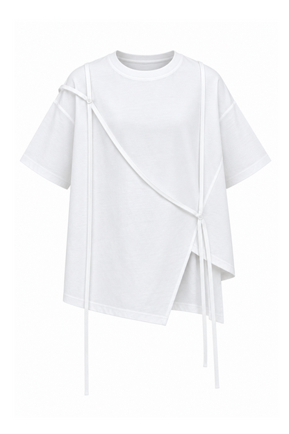 Jenner T-shirt fra The Collection i hvid med snore - packshot