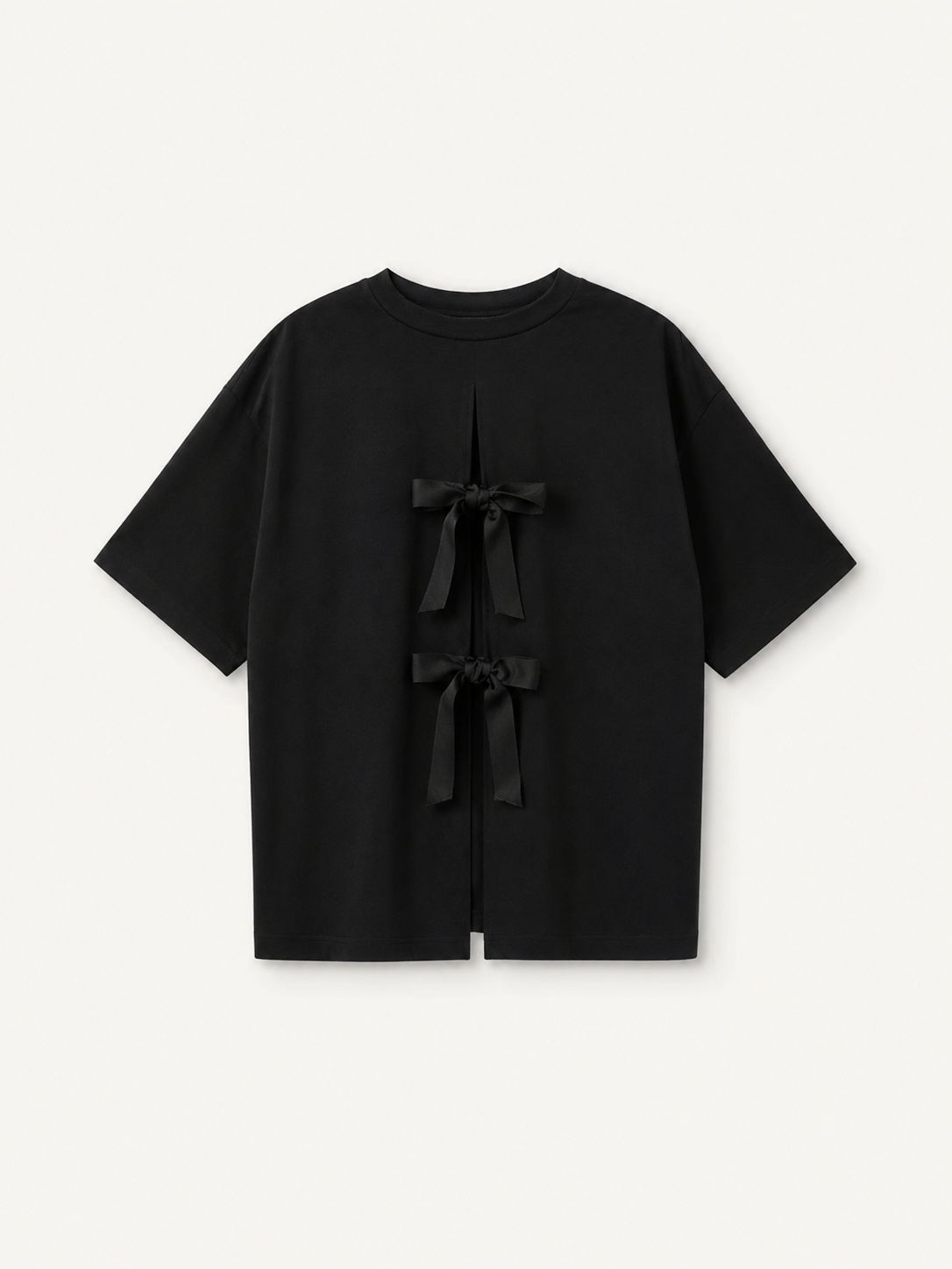 The Garment - T-shirt - Black - TG Bow