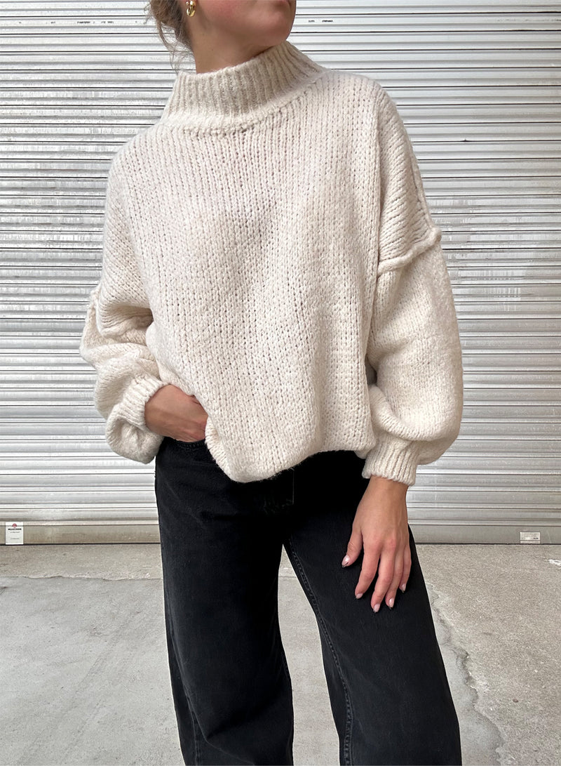 The Collection Oversized Knit Off White