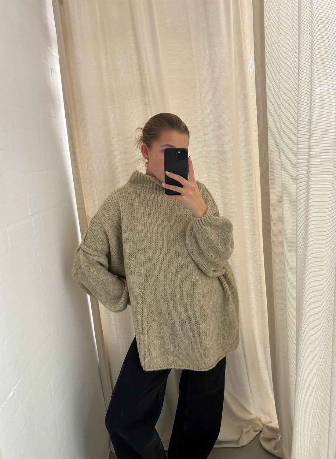 The Collection Oversized Knit Sand