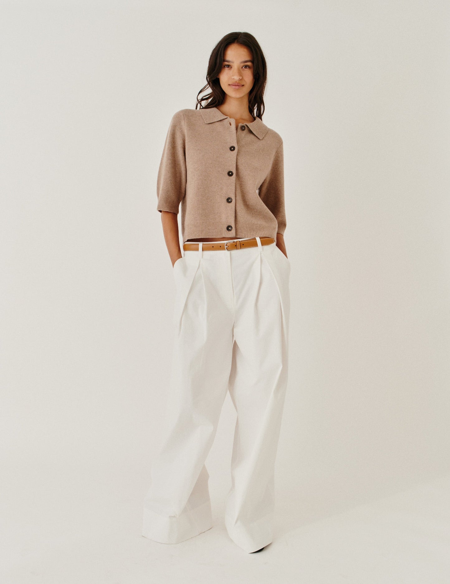 The Garment - Cardigan - Brun - Como Cropped Cardigan