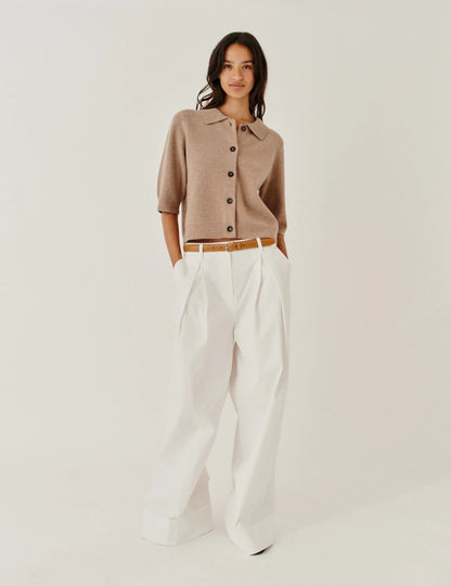 The Garment - Cardigan - Brun - Como Cropped Cardigan