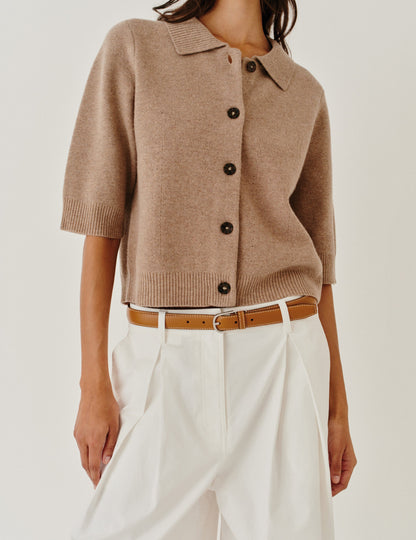 The Garment - Cardigan - Brun - Como Cropped Cardigan