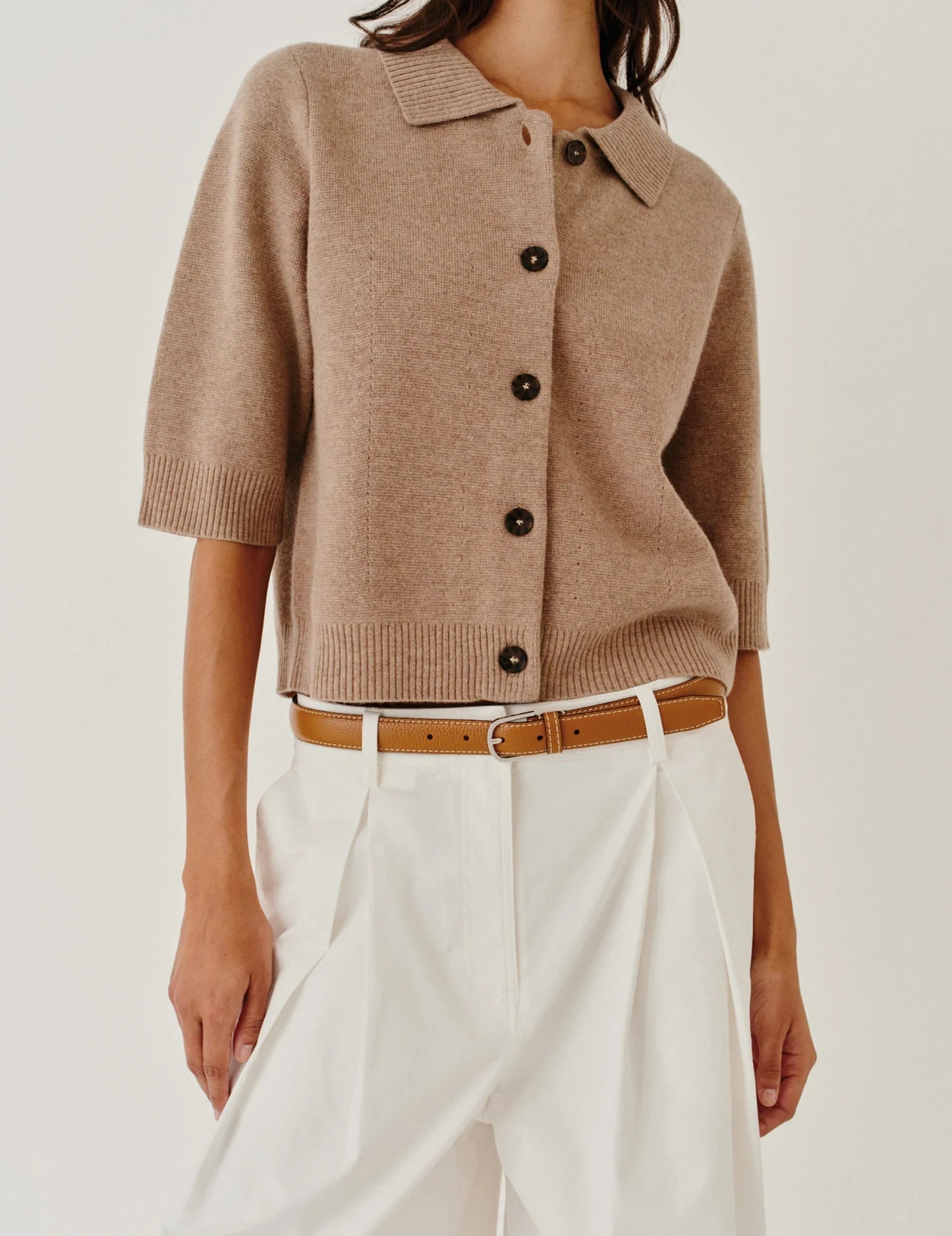 The Garment - Cardigan - Brun - Como Cropped Cardigan