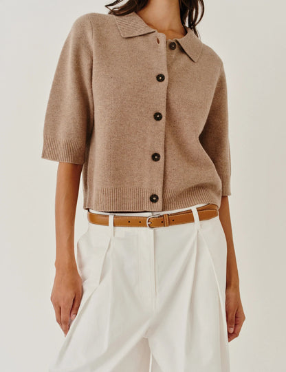 The Garment - Cardigan - Brun - Como Cropped Cardigan
