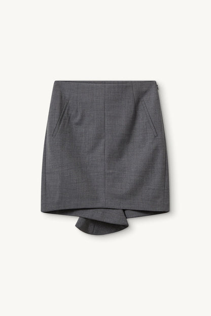 The Garment - Nederdel - Grey Melange - Grand Slip Skirt