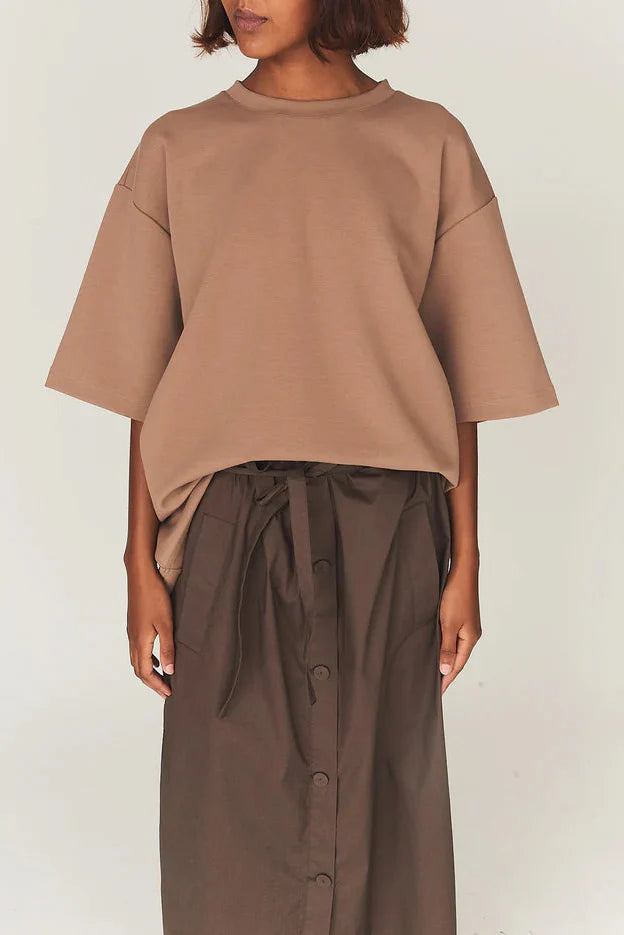 The Garment - T-shirt - Ice Latte - TG Bow