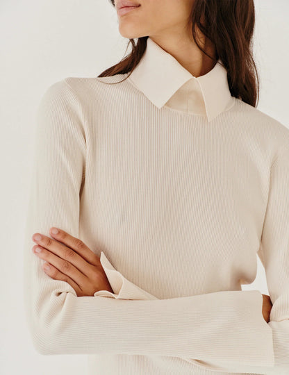 The Garment - Strikbluse - Creme - Madison