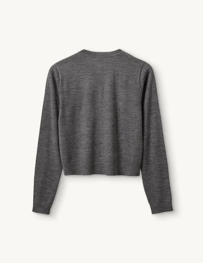 The Garment - Cardigan - Grey Melange - Bergen Scallop
