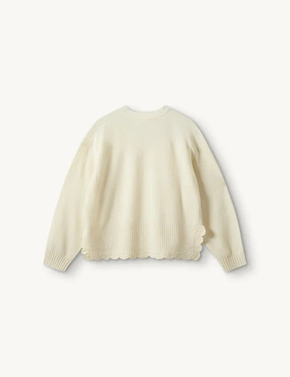 The Garment - Strik - Cream - Como Crochet V-Neck