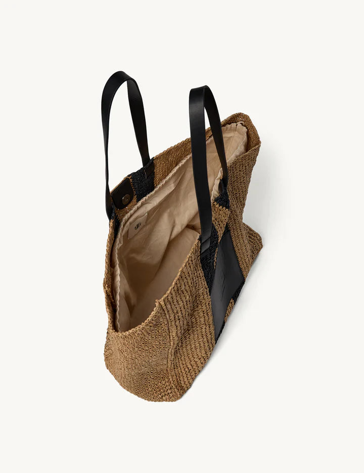 The Garment - Strandtaske - Natural/black - Raffia 22576