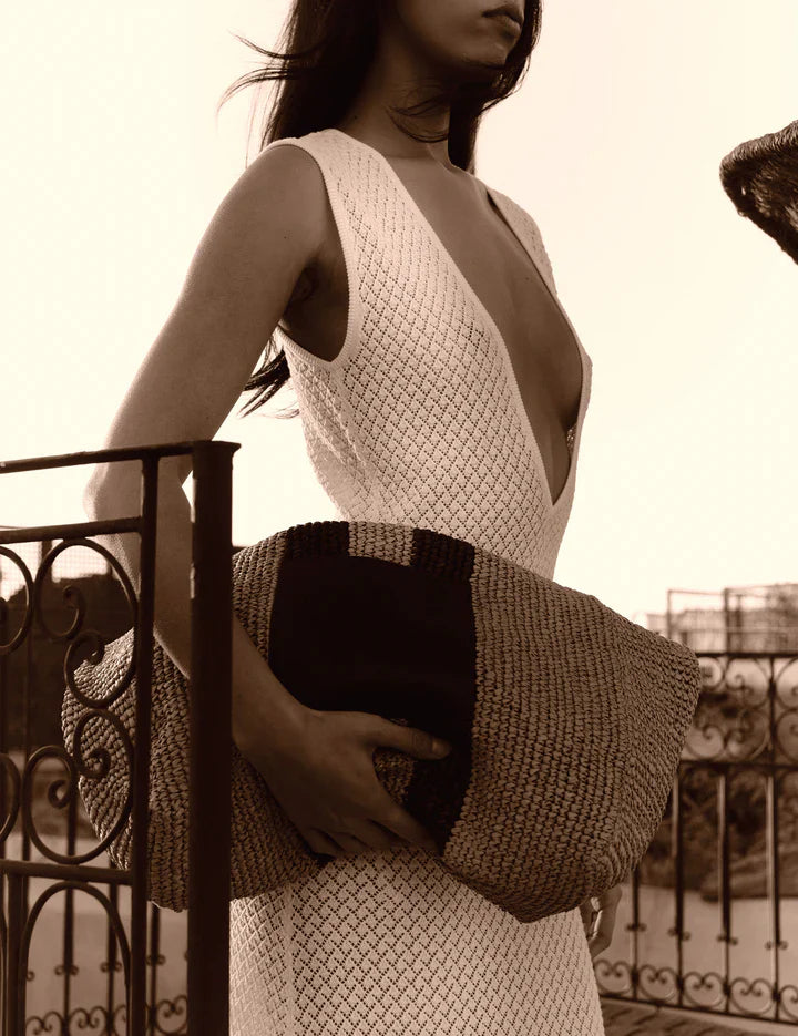 The Garment - Strandtaske - Natural/black - Raffia 22576