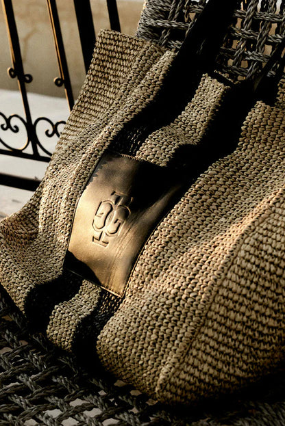 The Garment - Strandtaske - Natural/black - Raffia 22576