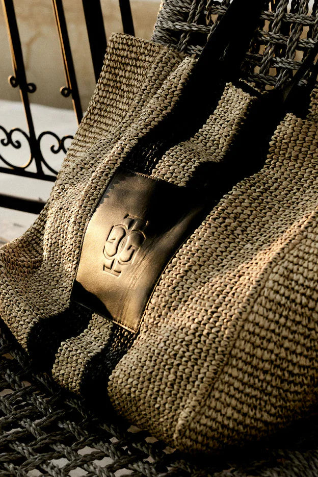The Garment - Strandtaske - Natural/black - Raffia 22576